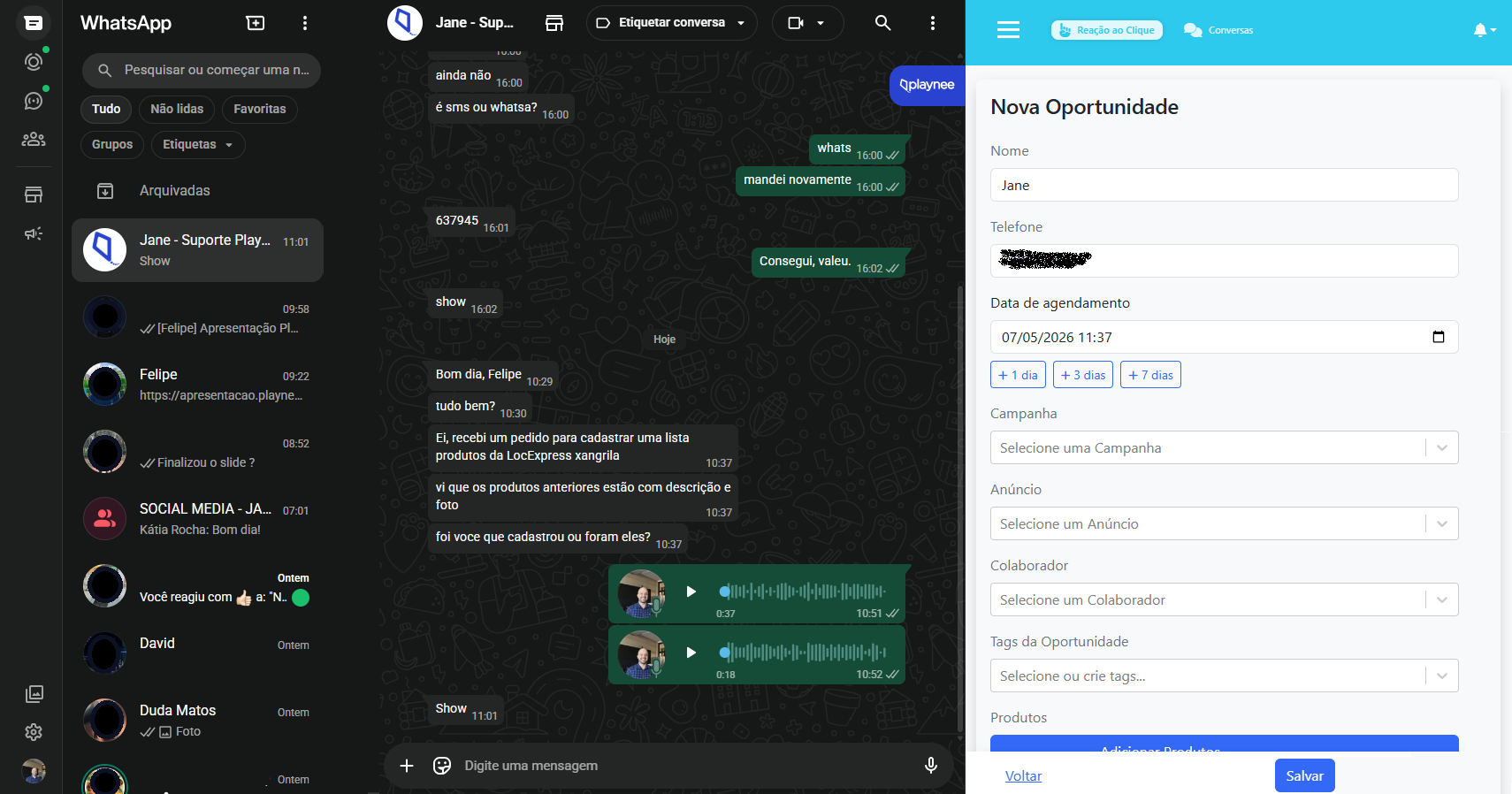 Extensão WhatsApp Web