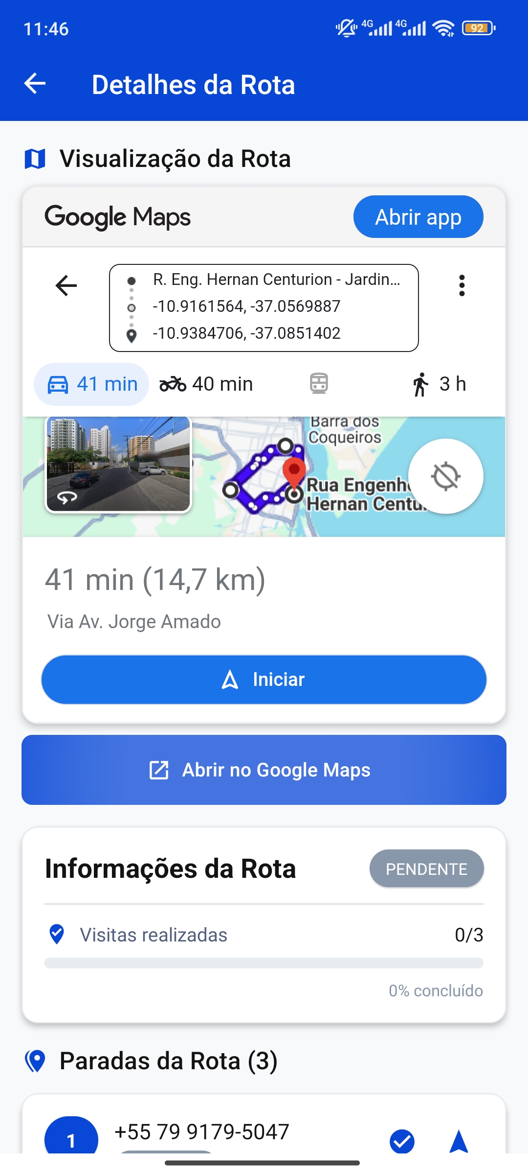 Mapa de Rotas